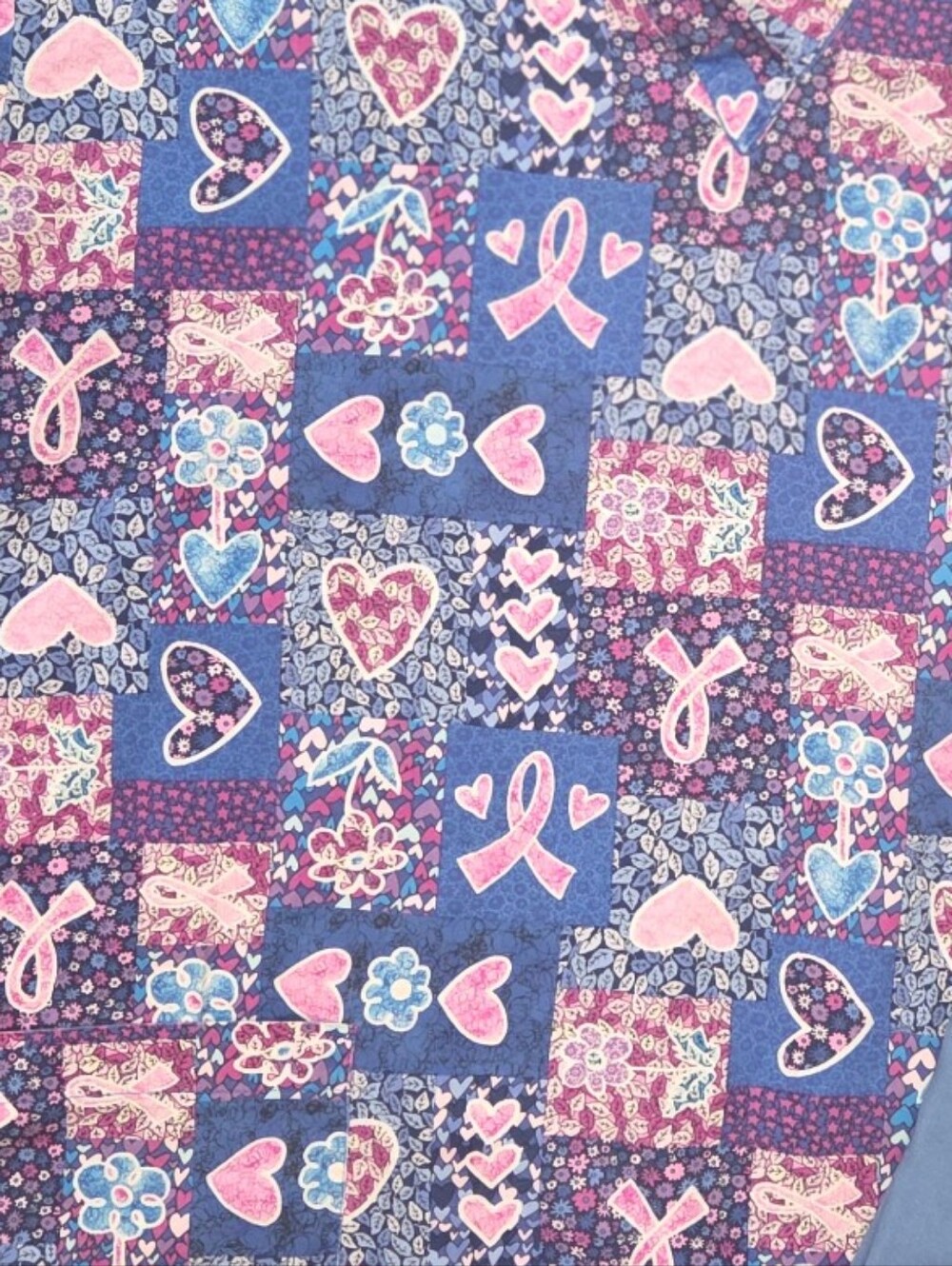 Pink Ribbon Scrub Set - Picture 2 of 2